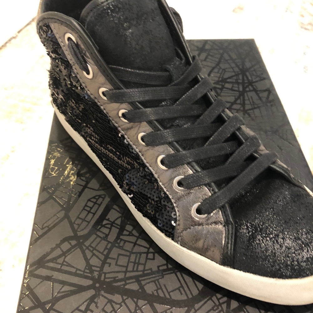 Crime London High Tops in gunmetal